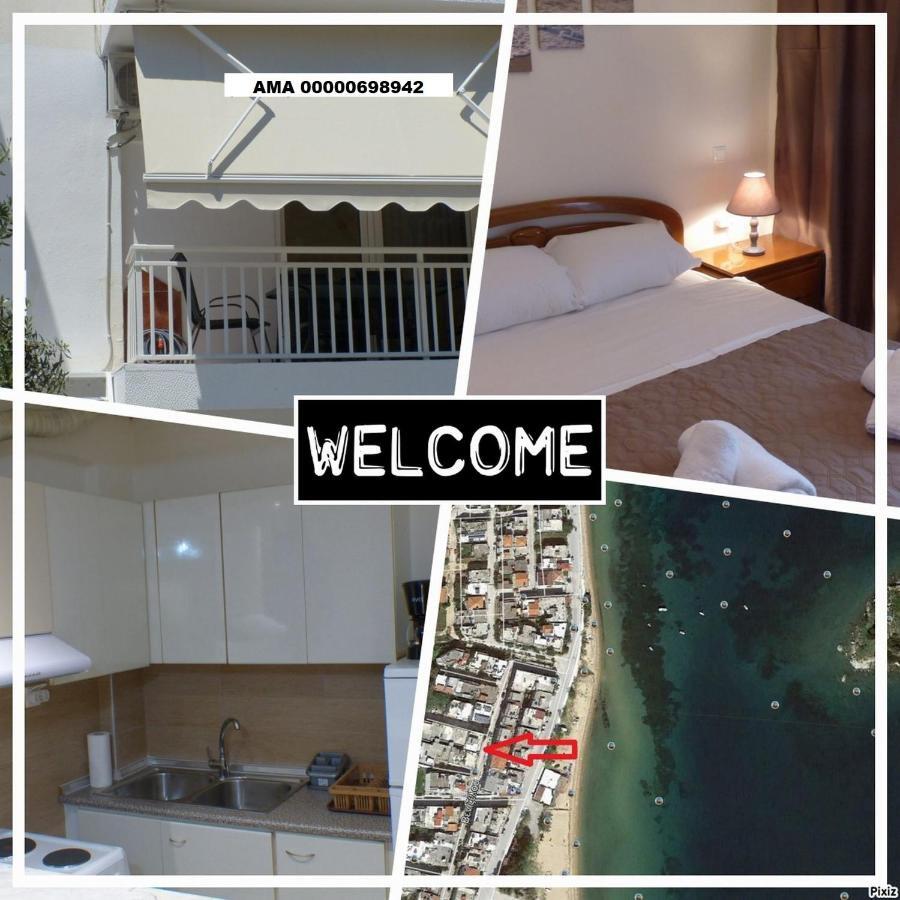 White Apartment 70M From The Sea Nea Peramos (Macedonia) Exterior foto